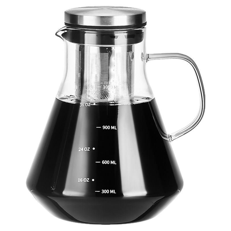Nagtapos na glass coffee carafe
