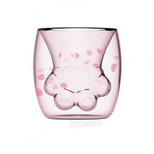 Malikhaing Double-layer insulated cat claw glass