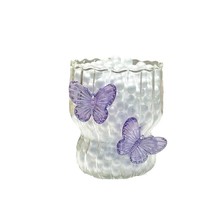 Malikhaing three-dimensional na butterfly petal glass cup