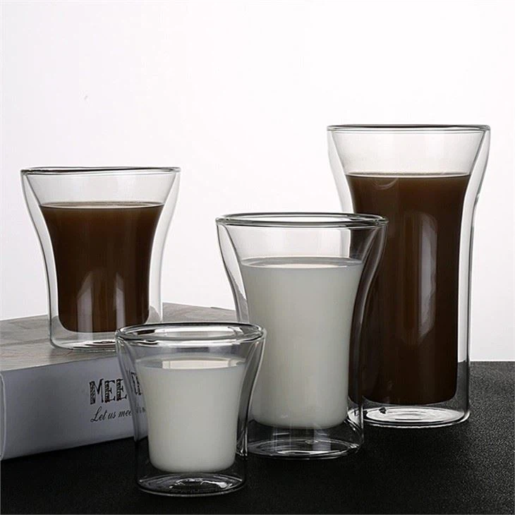 Mataas na Borosilicate Double-Layer Glass Coffee Cup