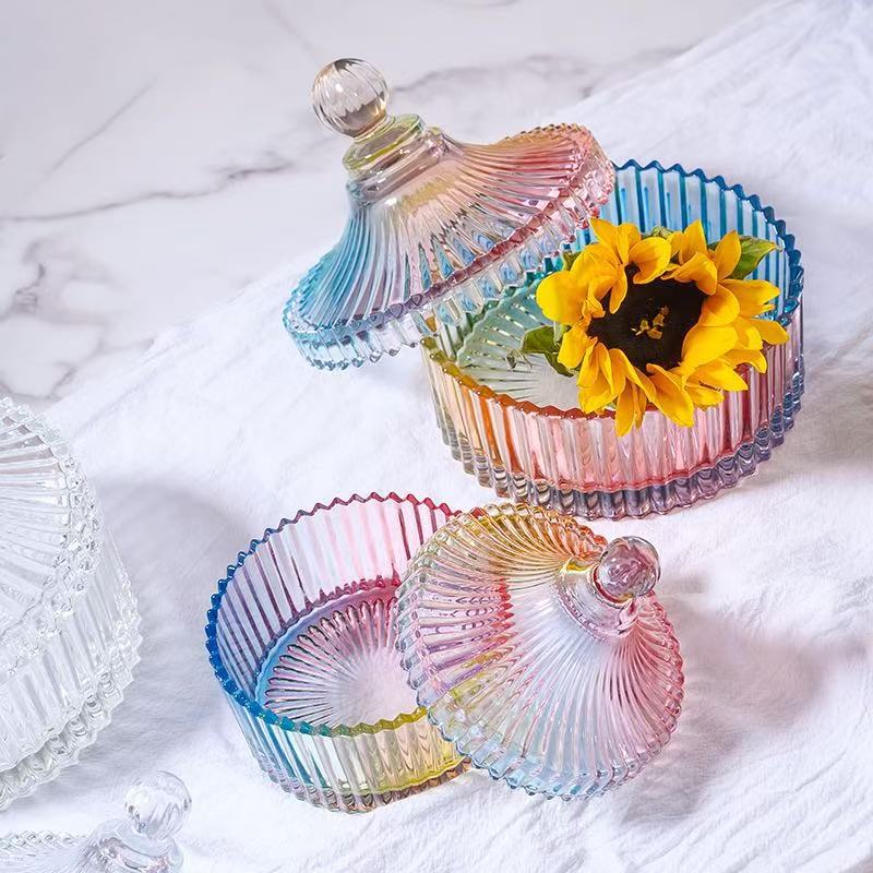 European-Style Light Luxury Dustproof Candy Storage Jar na may Takip