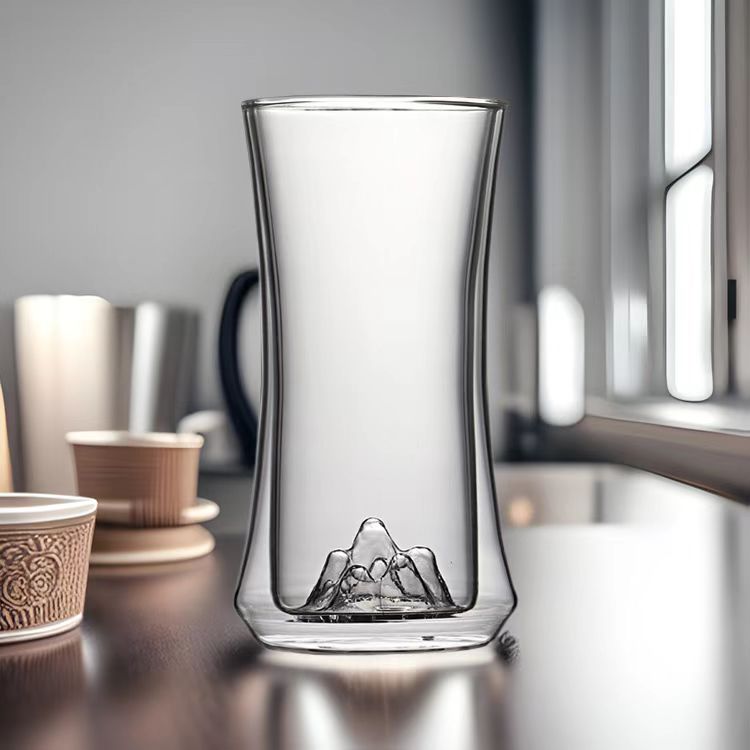Mataas na Borosilicate Glass Double-Layer Cup Mountain Viewing Cup