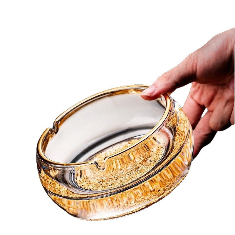High-End European-Style Crystal Glass Ashtray