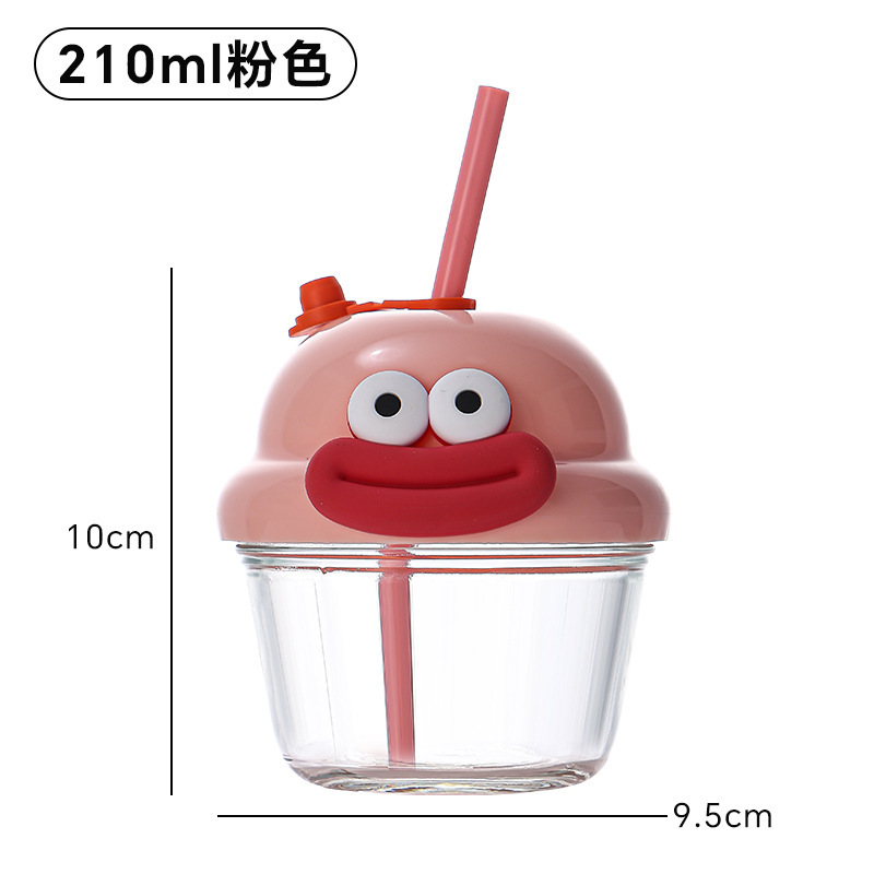 High-value glass cup na sikat sa internet na mini DunDun water cup