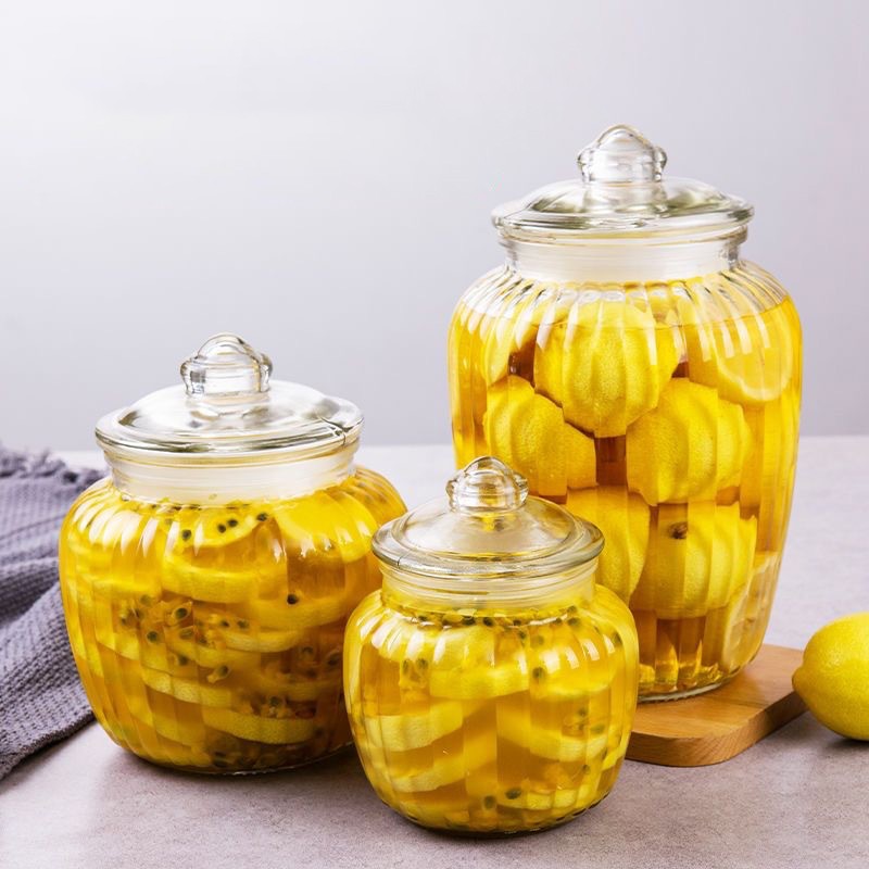 Sambahayan Malaking kapasidad na Glass Pickle Jar