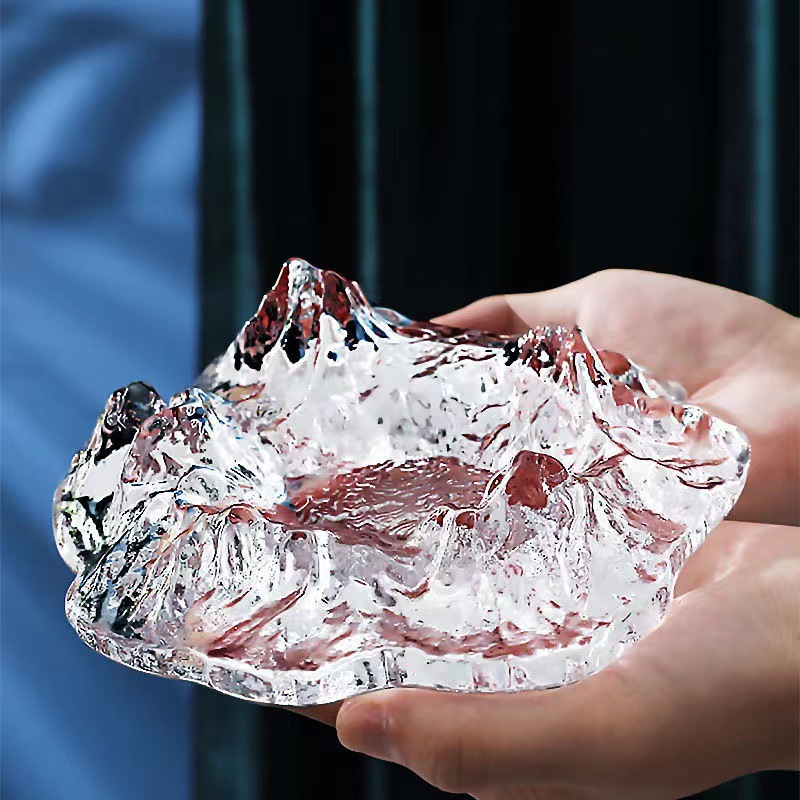 Mount Fuji glass ashtray