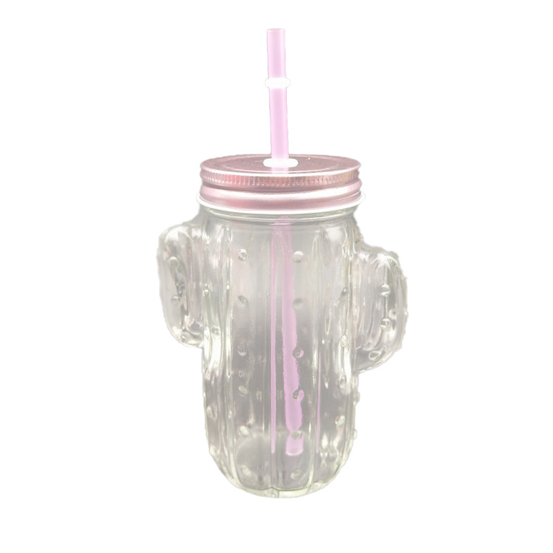 Bagong Creative Transparent Glass Cup na may Handle