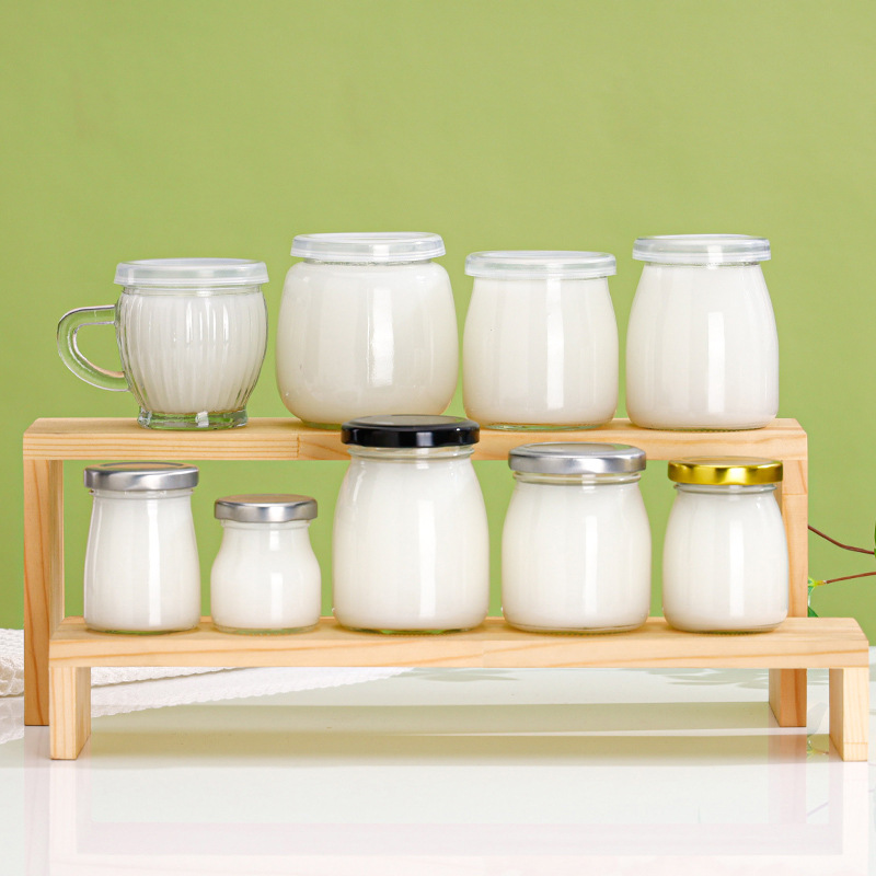 Pudding Milk Glass Bote